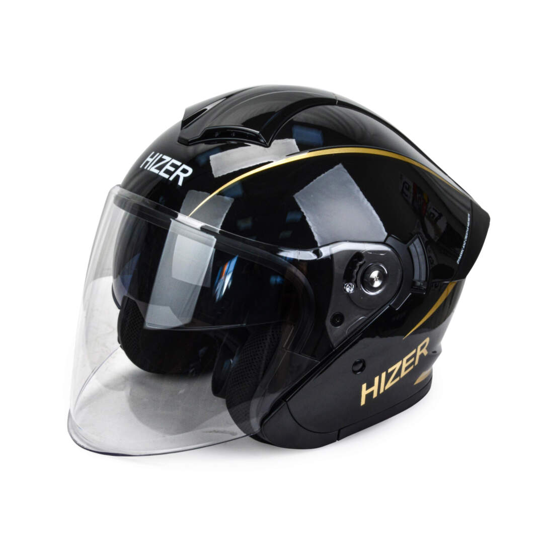 Шлем мото открытый HIZER 250 №1 (XL) black